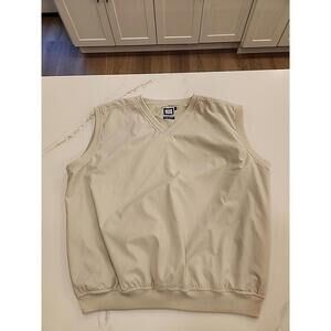 House Of Scotland Golf Pullover M Beige 100% Polyester/Nylon lined Vest